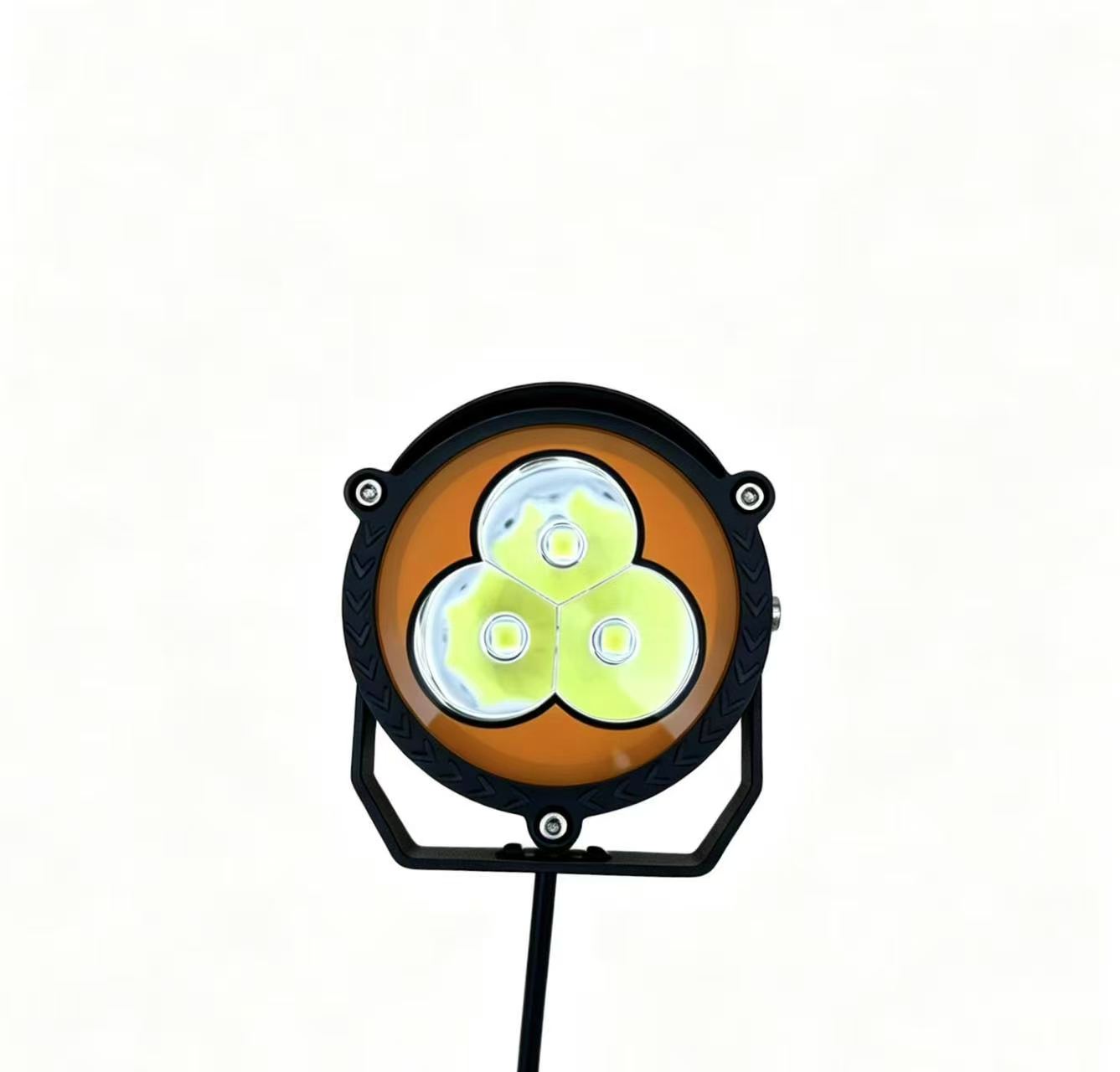 High‑Power Round 3‑LED (Compact)