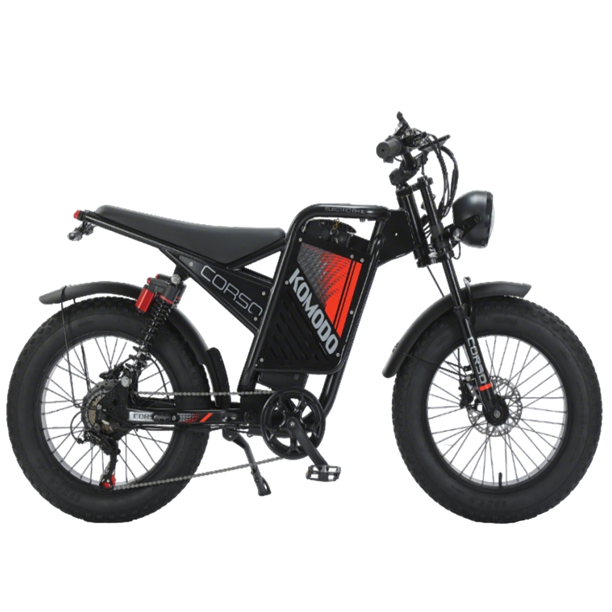Black Knight  motorcycle style E-bike
