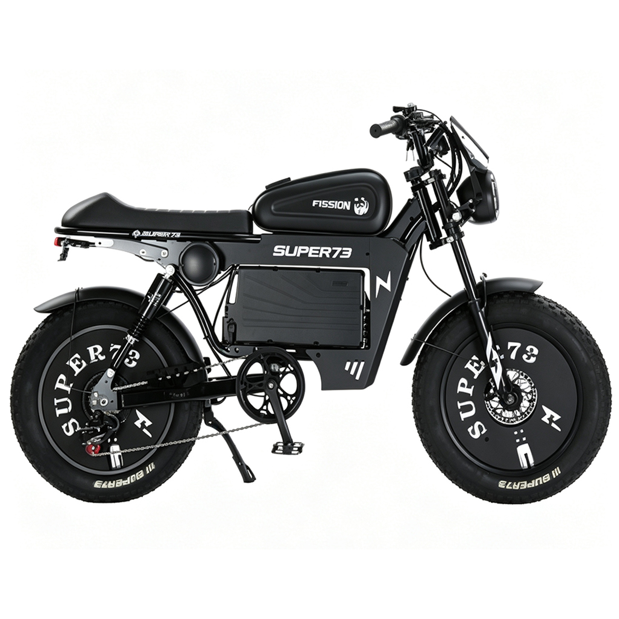 Black Samurai motorcycle style E-bike